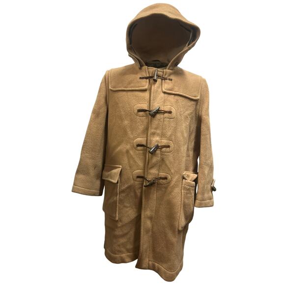 Vintage 1970's Gloverall Light Brown Duffle Coat Size US 40 - Picture 1 of 8